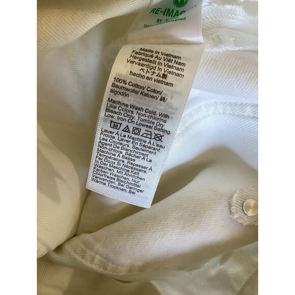 J. Crew Sailor Mid Rise Relaxed Demi Boot Jean White 32 - Picture 7 of 7